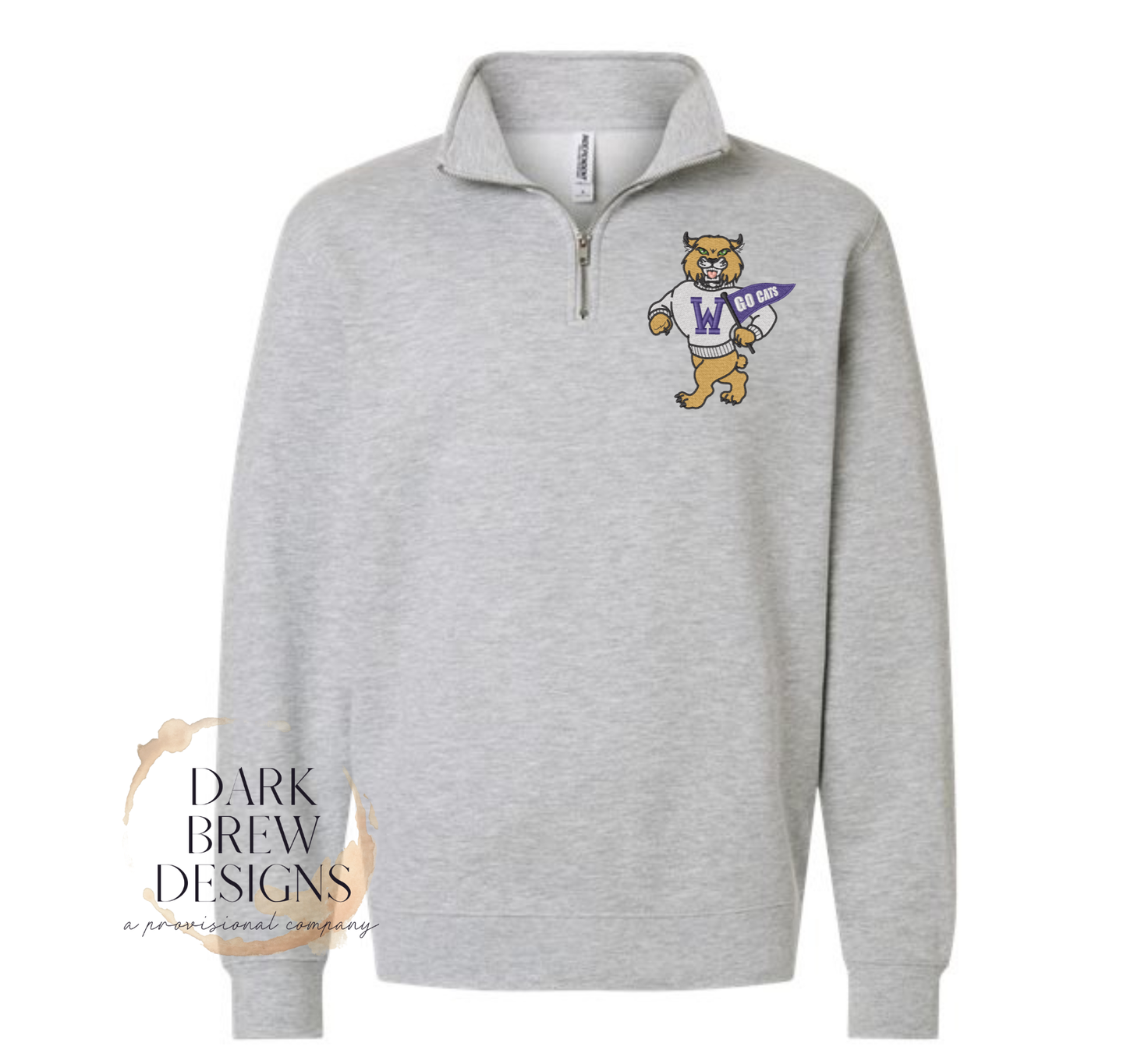 Preppy Wildcat 1/4 Zip