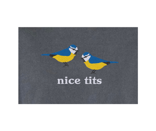 Inappropriate Birds Tee: Titmouse Bird