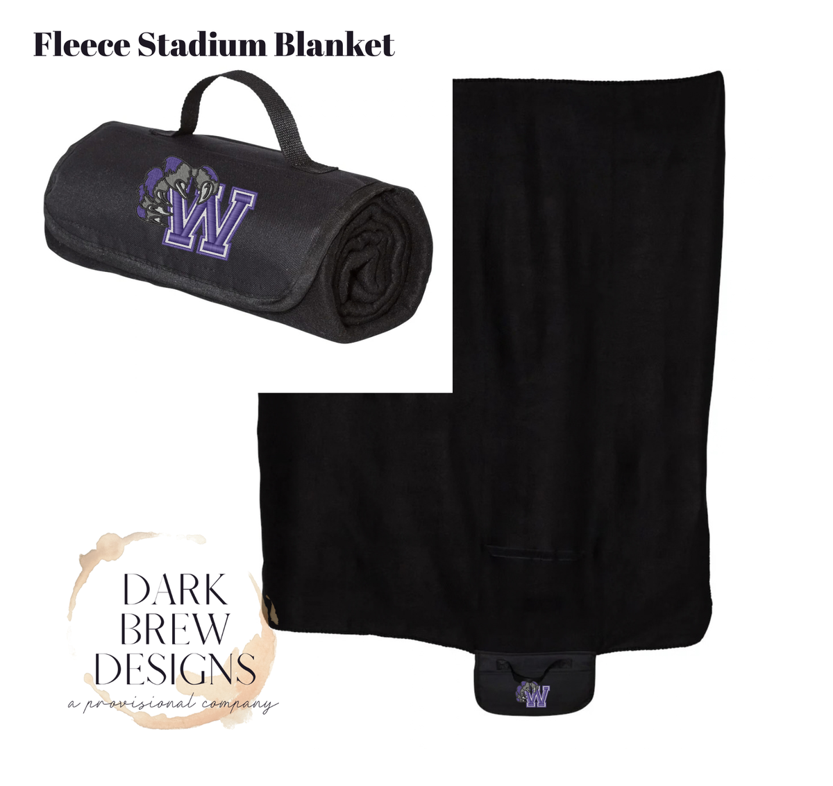Wildcats Claw | Fleece Stadium Blanket