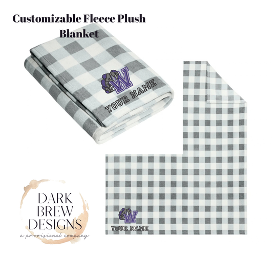 Wildcats Paw Plush Blanket | Customization Available