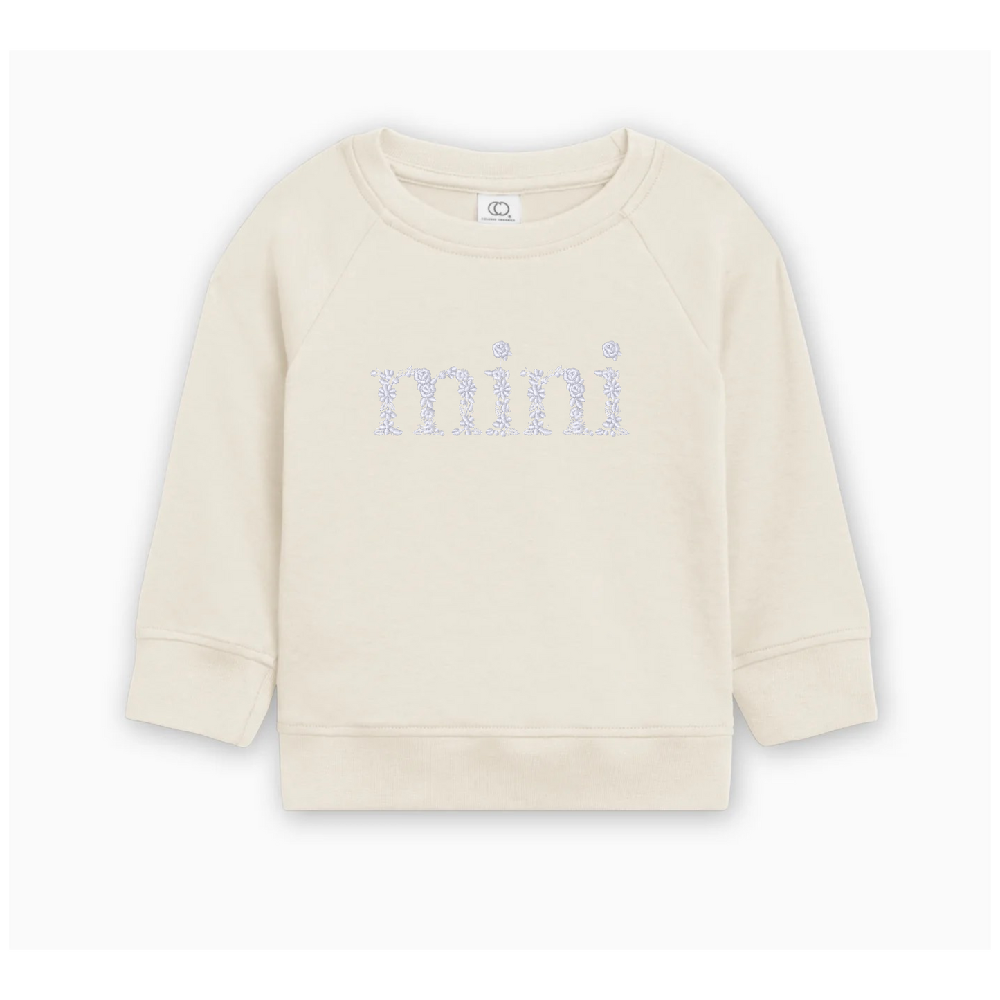 Floral "mini" Kids Crew | Colored Organics