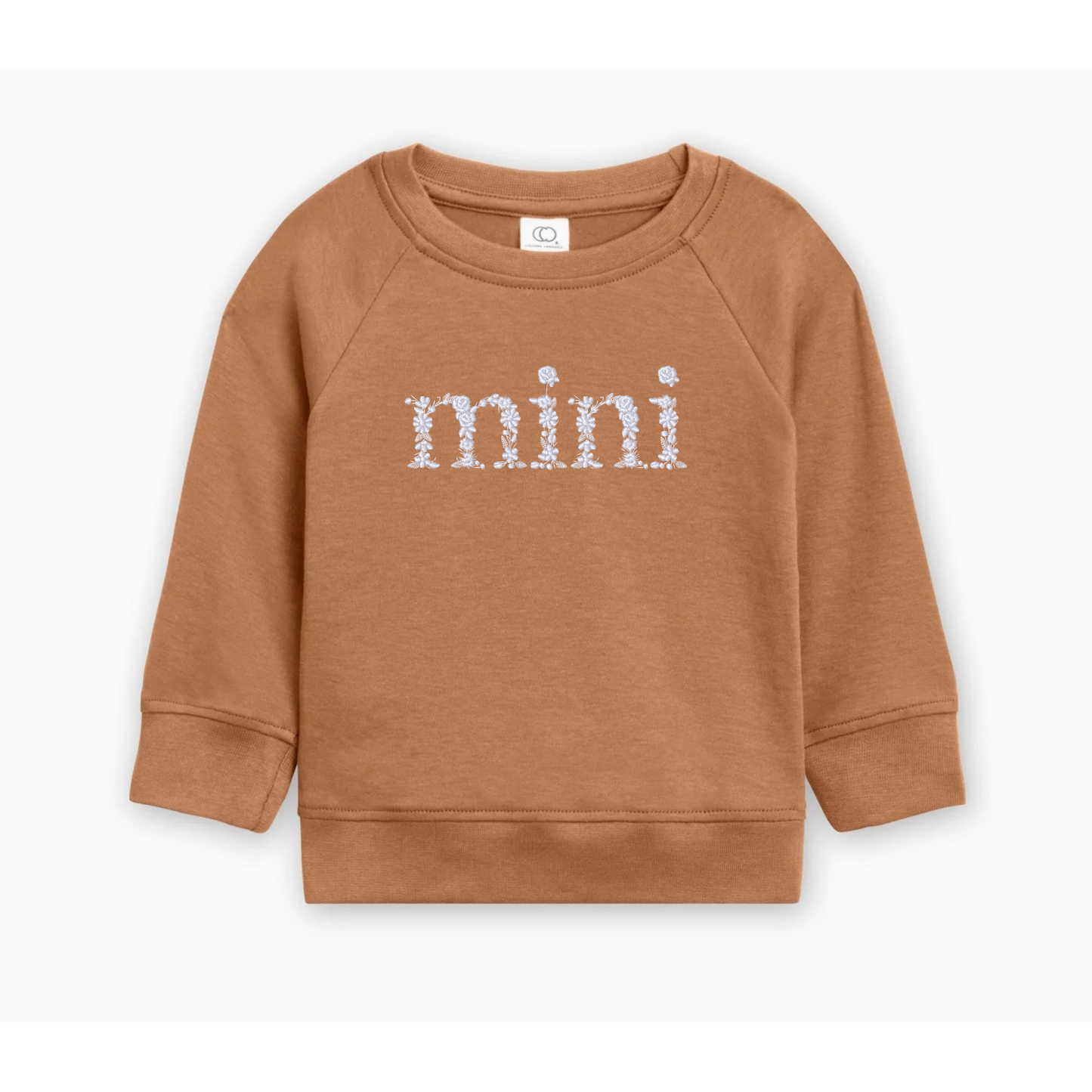 Floral "mini" Kids Crew | Colored Organics