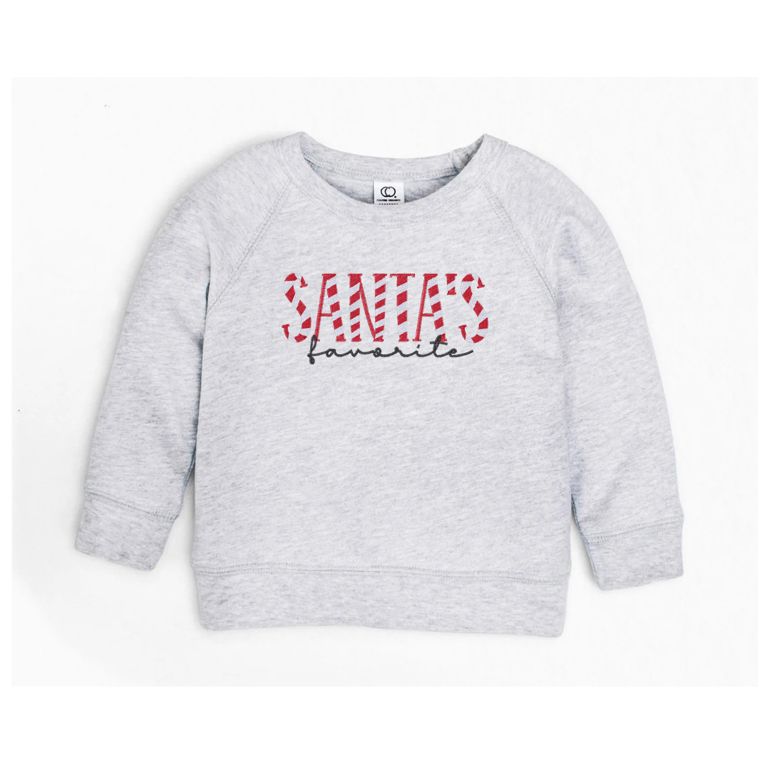 "Santa's Favorite" Kids Crew | Colored Organics