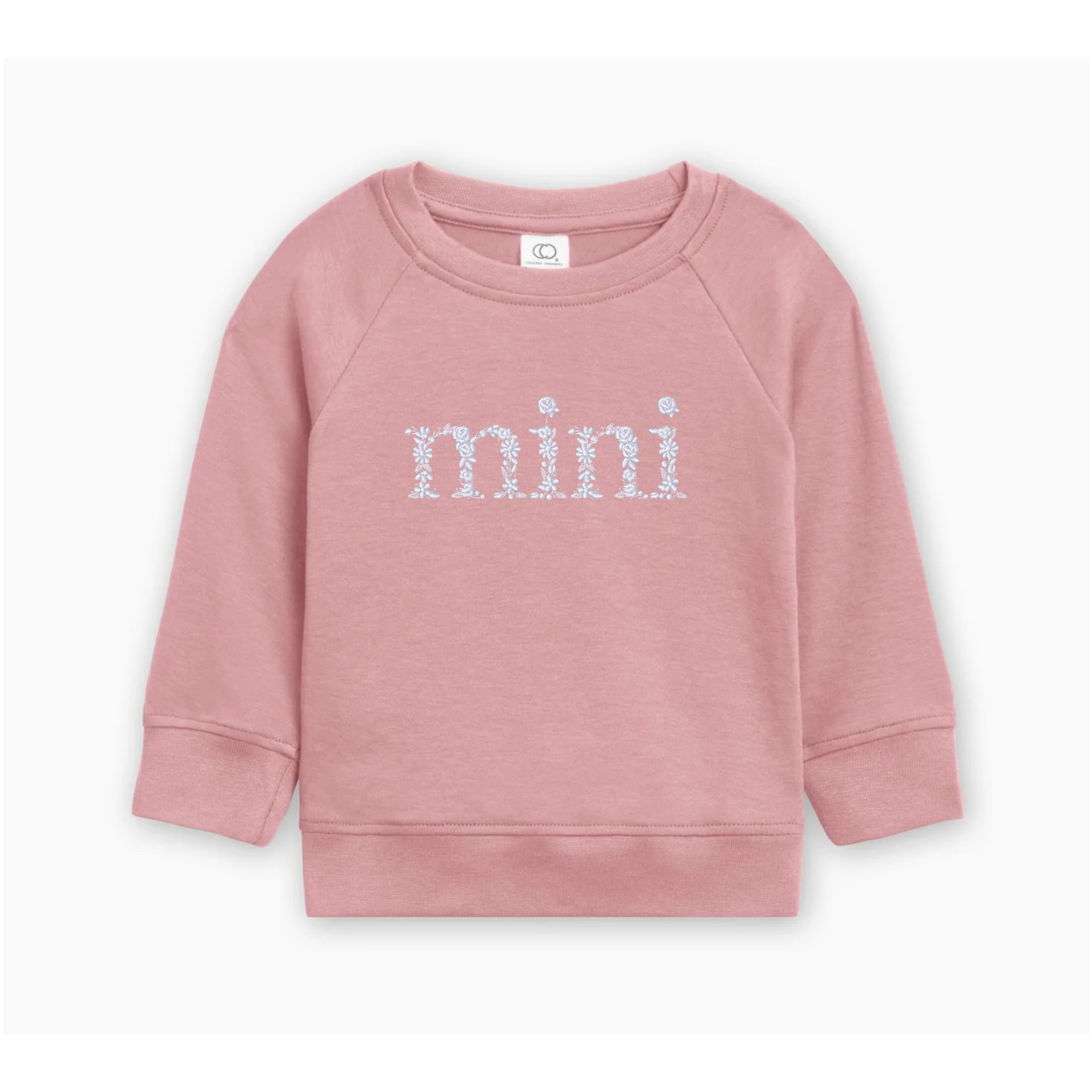 Floral "mini" Kids Crew | Colored Organics