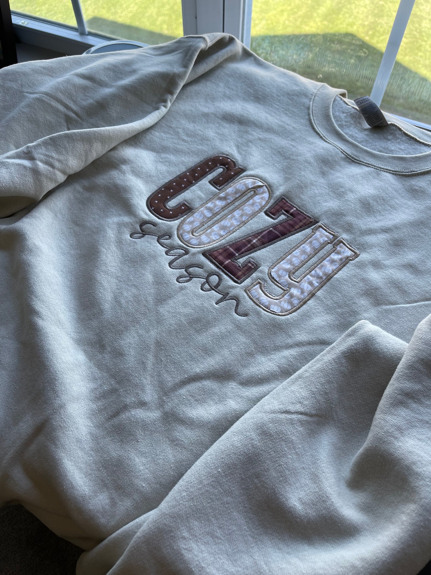 Cozy Season Applique Crewneck | Gildan