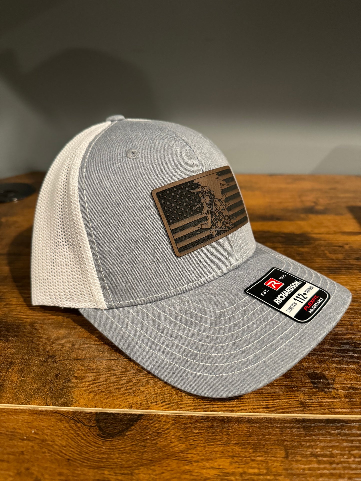 "All-American Fireman" Leather Patch Hat