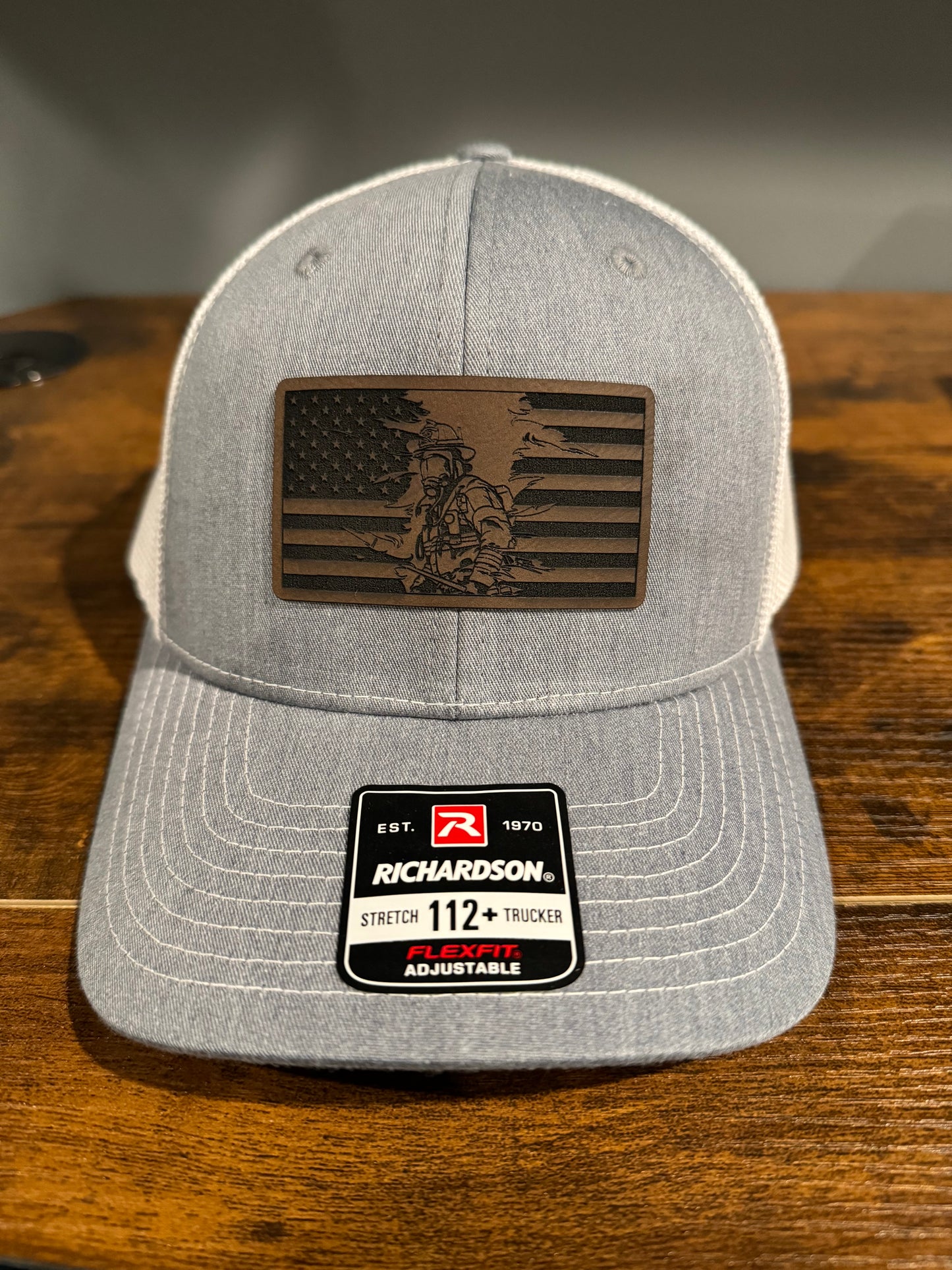 "All-American Fireman" Leather Patch Hat