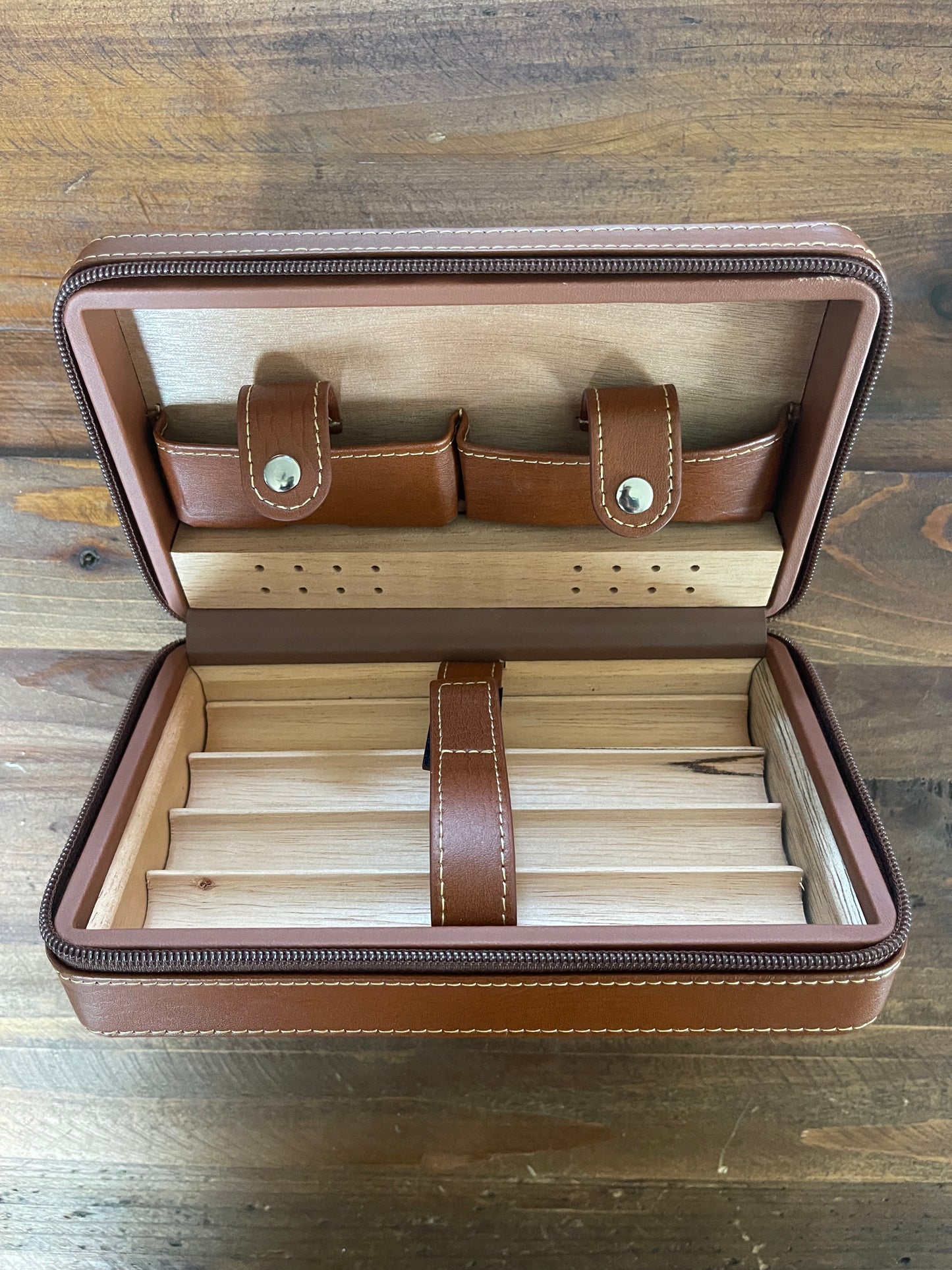 Leather Wrapped Humidor